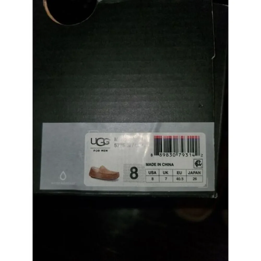 UGG Suede Leather Moccasin Slippers‎ Indoor Outdoor Comfort Tan Size